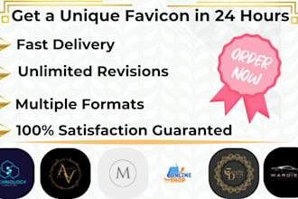 design modern, trendy and creative, custom, flat favicon icons set for website