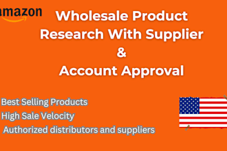 open account with distributor or wholesaler for amazon wholesale