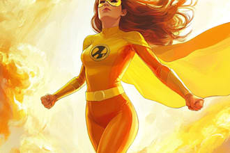 create a superhero cartoon characters for you