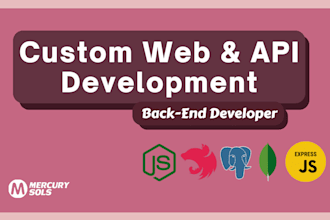 be backend developer for web app and API using nestjs, expressjs, and nodejs