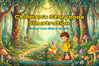create custom children storybook illustrations using ai