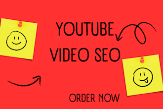 be a youtube video SEO expert for fast ranking