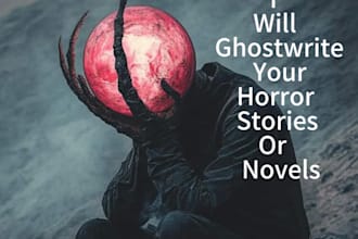ghostwrite your horror story or novel