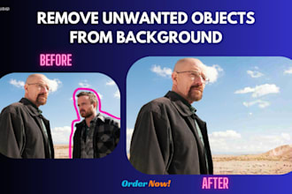 remove unwanted objects, people and background from photo