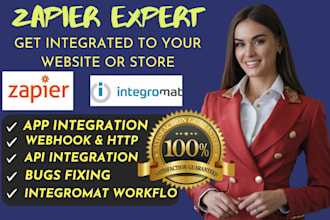 integromat integration zapier webhooks for API, CRM to automate your workflow