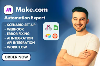 set up make com make com automation make com scenario made com