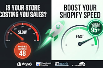 increase shopify store speed and optmize shopify store website score