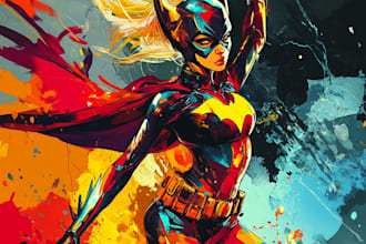 do marvel superhero character comic book style