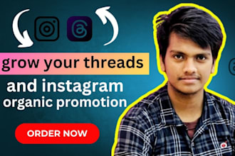 be organic instagram promotion and threads growth manager