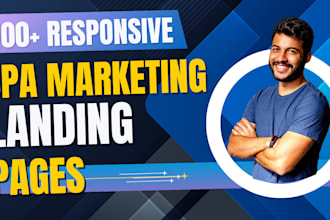 provide 100 fully responsive high converting landing pages for CPA marketing