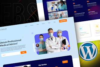 design dental, healthcare, homecare and  weight loss  websites