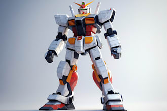 draw gundam, transformer, robot, armor, and mecha, concept