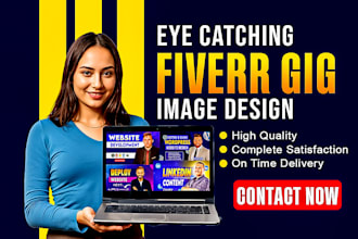 design eye catching fiverr gig thumbnail and gig image that convert