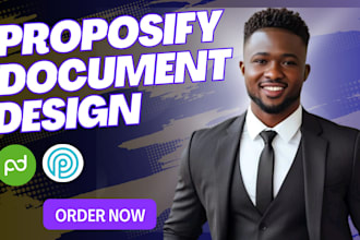 design editable proposify, pandadoc proposals template, docusign or hubspot form