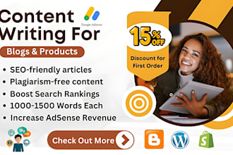 write 30 SEO friendly articles for google adsense approval