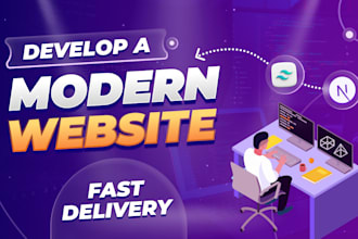 develop a modern website using next js and tailwind CSS