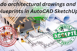 do architectural drawings and blueprints in autocad sketchup