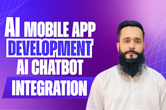 create an ai mobile app integrated with ai chatbot development