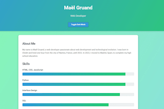 develop a custom landing page for you