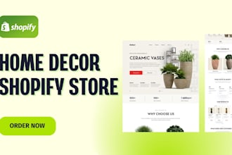 do home decor shopify store, furniture store, home decor store, interior design