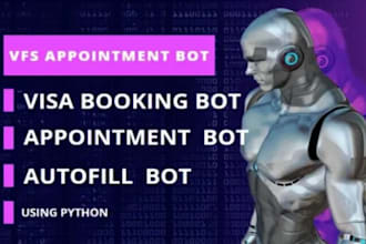 create vfx appointment bot, vfx booking bot, tls bot visa booking bot, telegram