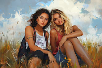 make a stunning friendship portrait
