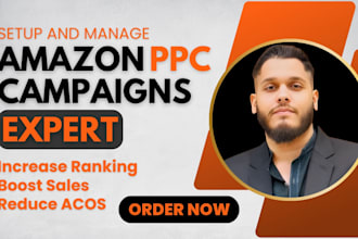 be your amazon PPC specialist for amazon PPC sponsored ads, amazon fba PPC