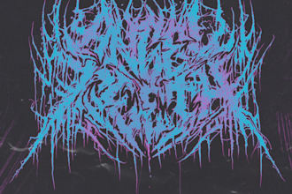 create death metal, black metal, and brutal death metal logo