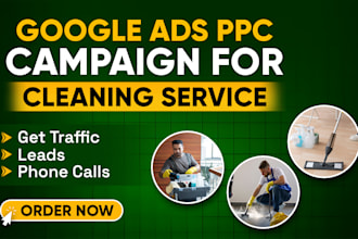 setup google ads campaign for cleaning service, cleaning service campaign
