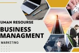 do business marketing, strategic management, leadership and human resource plans