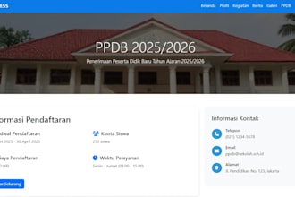develop a professional and responsive educational website for schools