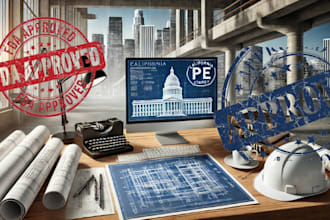 us licensed, city permit, structural design, architecture california pe stamp