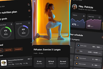 build a fitness app, health guidance app, nutrition guidance, workout plans
