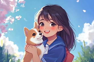 draw anime characters and oc for you
