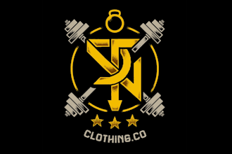 design awesome gym clothing logo