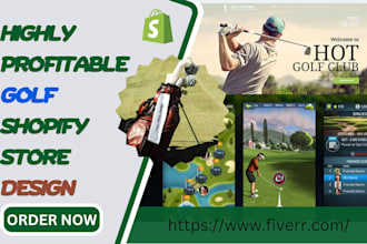 design profitable golf shopify store sport wear yoga shopify store dropshipping