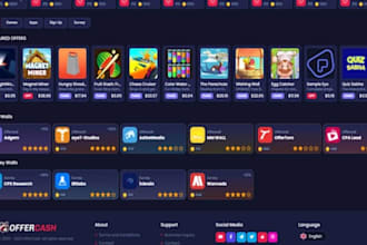 develop a custom CPA, gpt rewards site, offerwall script ,loyalty app