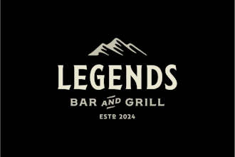 design awesome legends bar and grill logo