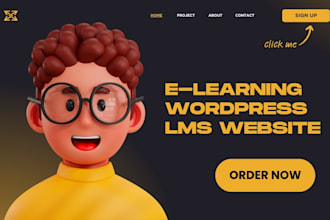 design e learning website, elearning site, lms website, learndash course website