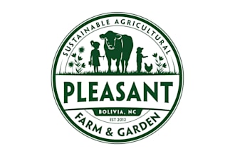 design livestock farm and garden logo