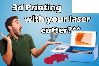 do 3d modeling for 3d printing, molding, cnc, laser cutting