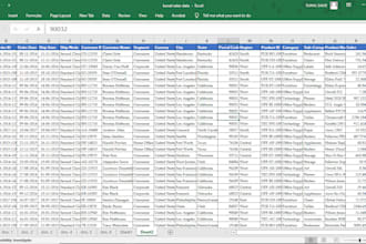 clean, format, merge, split excel data