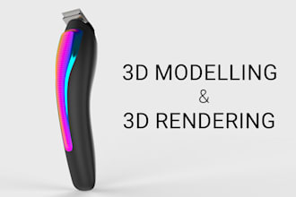 do 3d product modeling and realistic product rendering