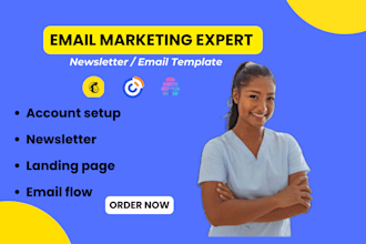 design newsletter email template for mailchimp, constant contact, and beehiiv
