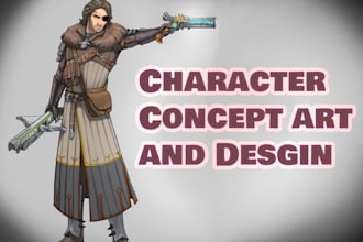 create character design and concept art