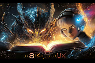 design crime, fantasy, sci fi, mystery book cover for you