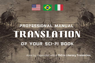 translate your book into portuguese or english