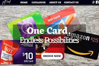 design gift card shopify trading card store gift box website subscription box