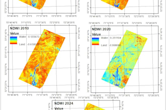 perform geospatial analysis and represent the processed data