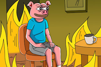 do meme arts, animation videos, crypto memes for your project